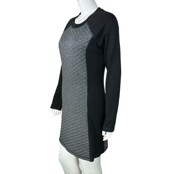 Smartwool Diamond Peak Quilted Mini Dress Medium Comfort Pockets Merino Wool LS - Picture 3 of 14